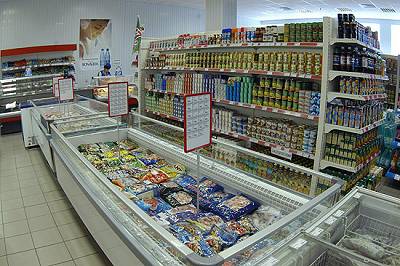 Торговый зал продовольственного магазина - объект автоматизации решения WinМаркет Prof